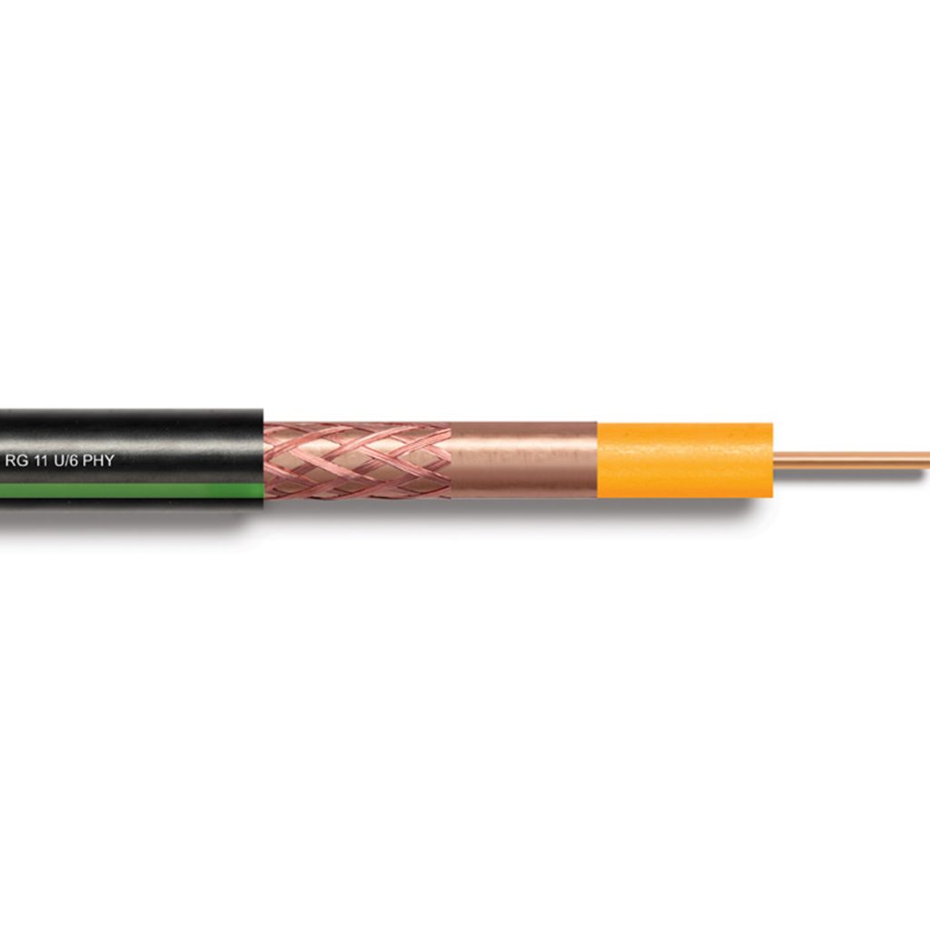 RG 6 U/6 PHY-PVC (Cu/Cu Trishield)